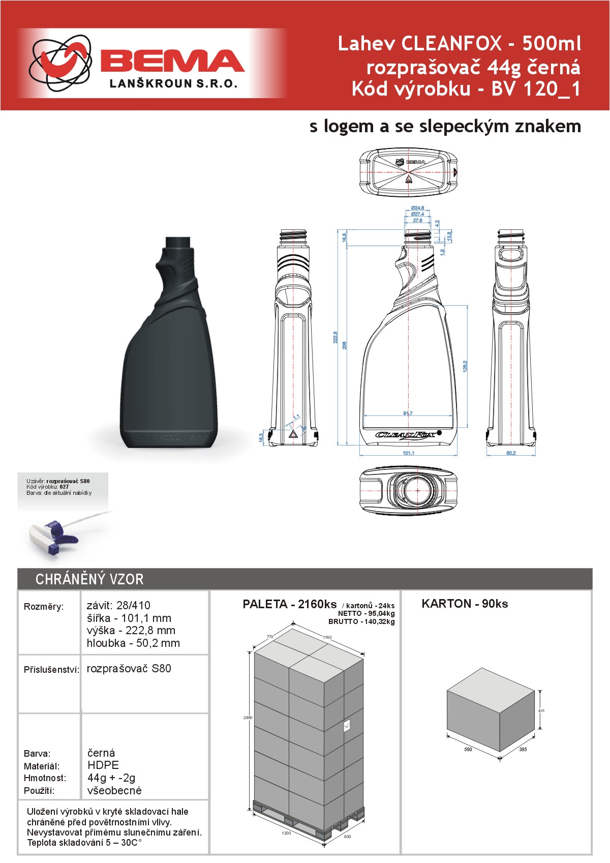 CLEAN FOX rozpr500ml-05-8-2021